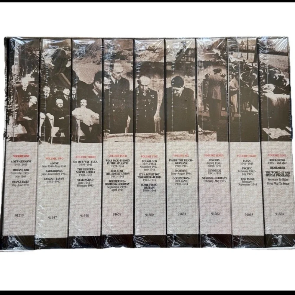 The World At War - 9 Volume Gift Set VHS, New, Sealed